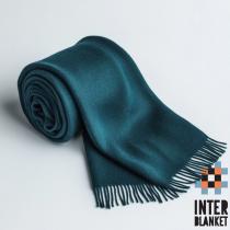 100% Merino Wool Scarf In Teal Blue: Luxurious Warmth And Timeless Elegance