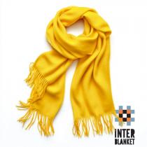 Luxurious Yellow Merino Wool Scarf: A Bold Touch Of Elegance And Warmth