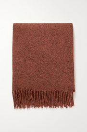 100% Merino Wool Long Scarf – Timeless Elegance In Burgundy
