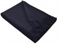 100% Merino Wool Blanket Black – 150X200 Cm