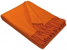 100% Merino Wool Blanket Orange 150X200 Cm