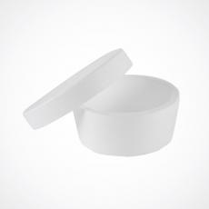 Кръгла Стиропорена Кутия За Сладолед Ø18 См – Вътрешен Ø16 См (100 Бр. В Кашон)